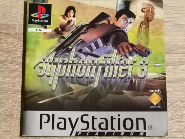 Syphon filter 3 Playstation 1 PS1 No Manual 