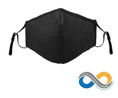 Face Mask with Nose Wire with filter Pocket, Premium Adult Adjustable Face Mask