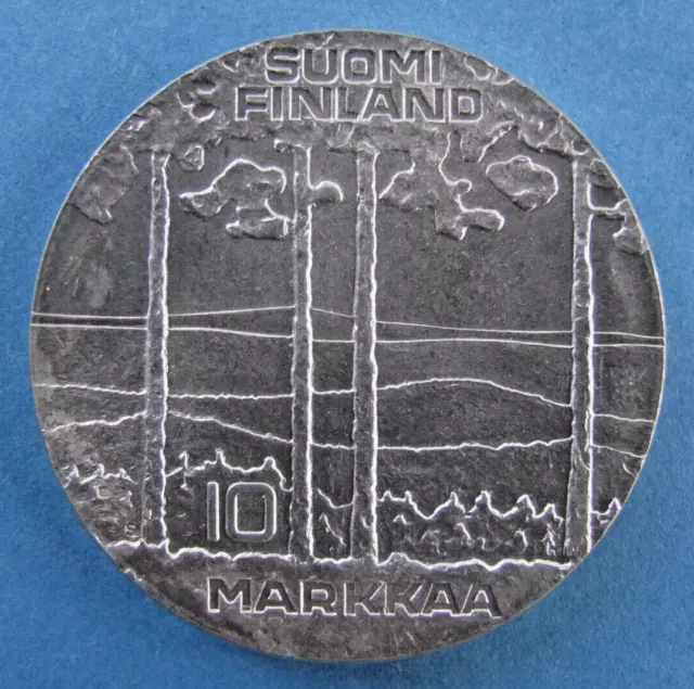 10 MARKKAA 1975 Finnland, KEKKONEN SILBER