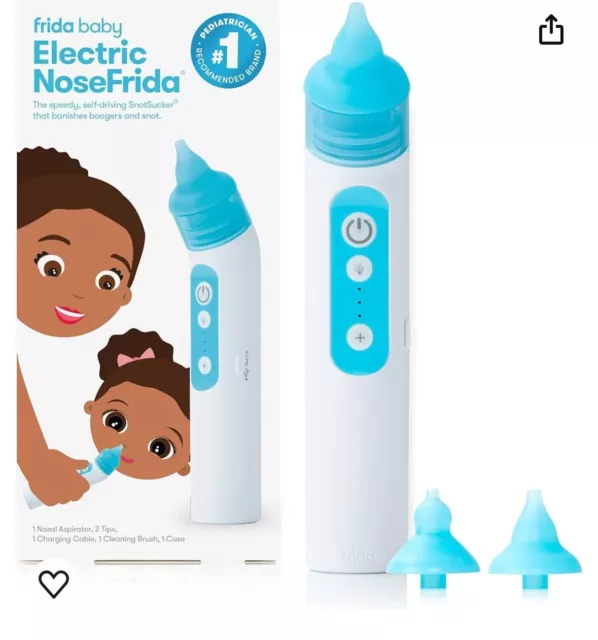 Aspirador nasal eléctrico Frida Baby nariz Frida para bebé, chupador nariz para bebé.