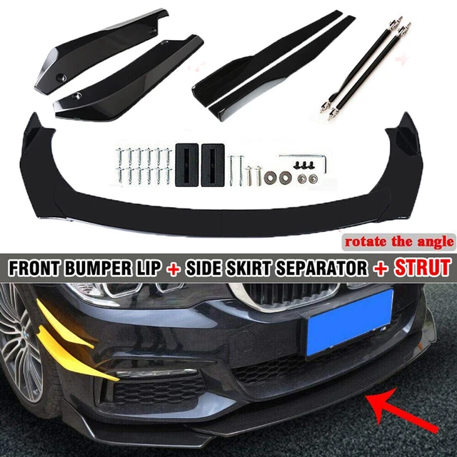Front Bumper Spoiler Body Kit / Side Skirt /Rear Lip/Strut for Universal