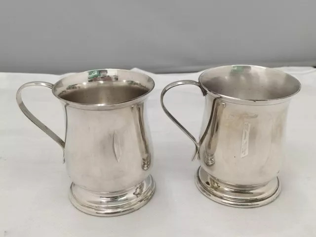 Mappin & Webb Pair Silver Cup Set MAPPIN PLATE Silver Plated Tableware England