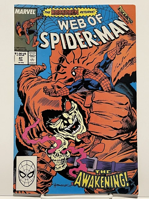 Web of Spider-Man #47 Vol. 1 (1985-1998, 2012)Marvel Comics,High Grade,Direct