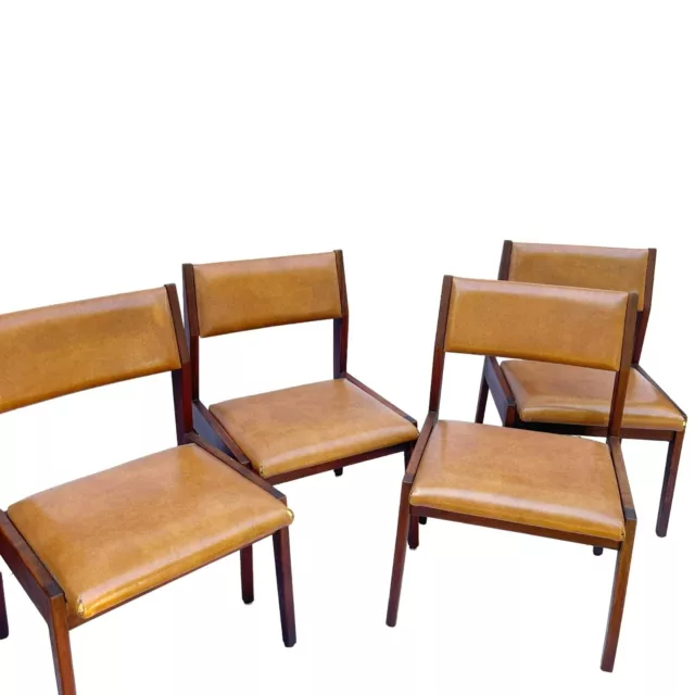 Jens Risom Mid Century Modern Dining Room Chairs Set of 4 Original Tags