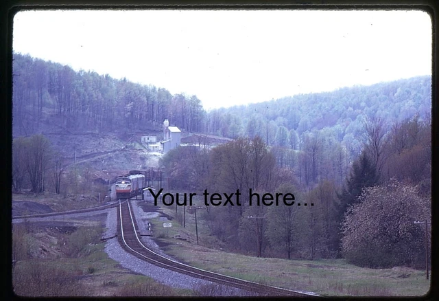 ee467 Orig Slide Western Maryland F Unit Action at Henry, WV 1974