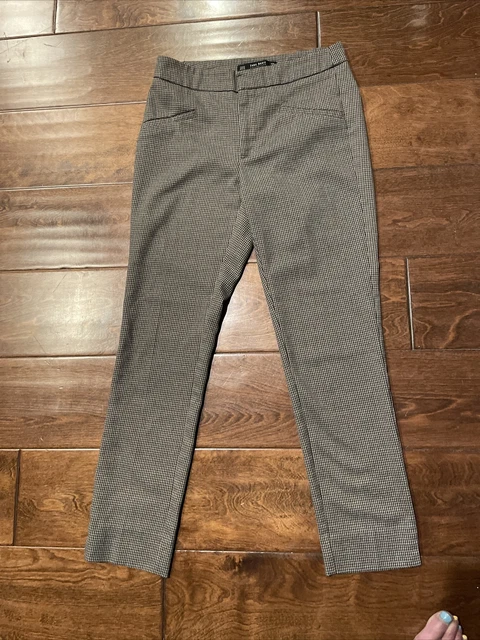 Zara - Hounds tooth Skinny Leg  Trousers Size XS