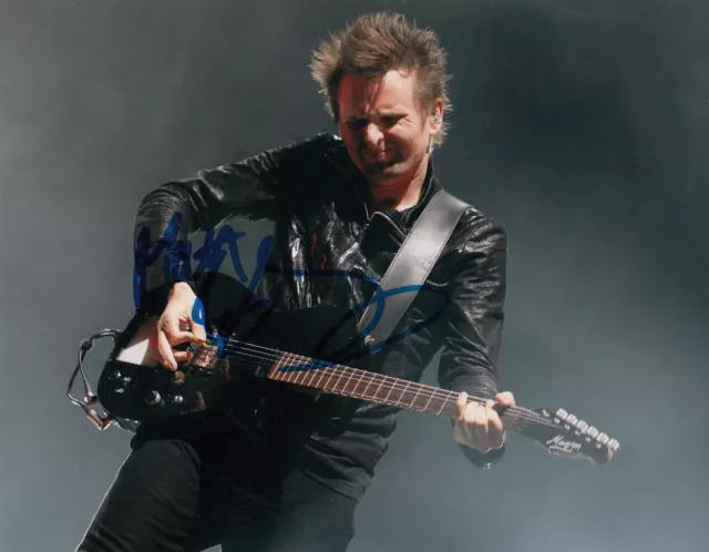 MUSE Matt Bellamy signed 10x8 photo RACC TRUSTED, AFTAL & UACC [17903] 2