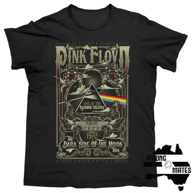 PINK FLOYD Prism Rainbow Theatre Dark Side Of The Moon Tee / Top / T-Shirt