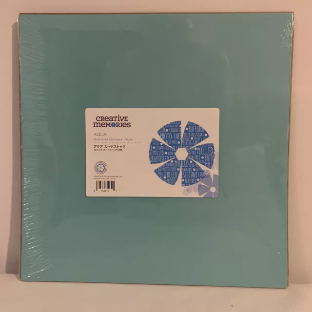 Creative Memories Cardstock Pack x9 Shades of Blue 12x12