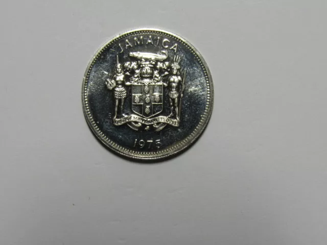 Old Jamaica Coin - 1975 FM 10 Cents - Brilliant Uncirculated