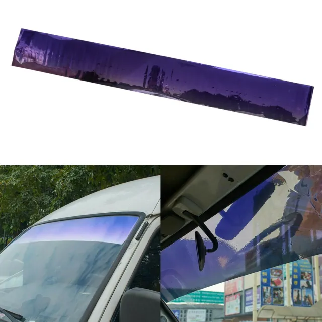 Car Window Sun Visor Strip Tint Film Front Windshield UV Shade Decal Banner nm