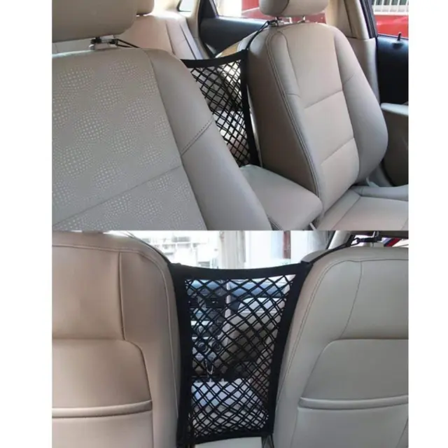 Universal 2 Layer Car Seat Organizer Aufbewahrungsnetz Netzhakentaschenhalter