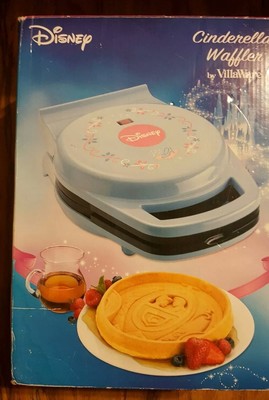 Disney Cinderella Waffle Maker blue by VillaWare NEW IN BOX model V55200 8