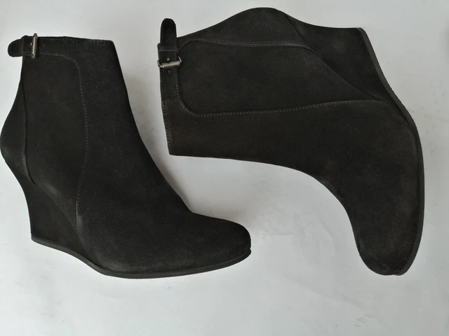 LANVIN Bottines  chaussures  femme cuir et daim 39 neuves