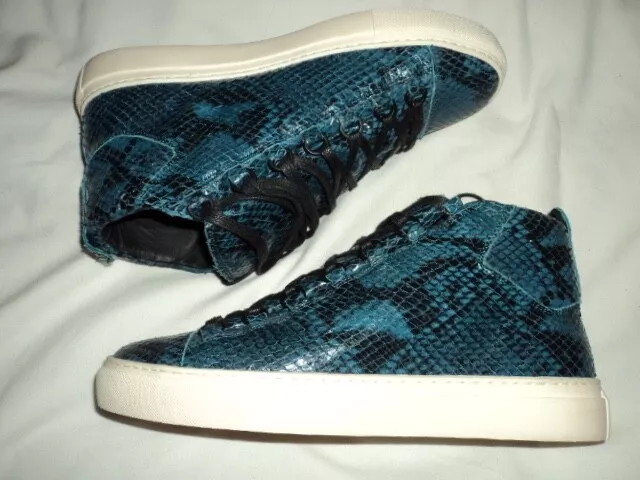 BALENCIAGA MONOCHROME HIGH Red Sneakers rare perforated design