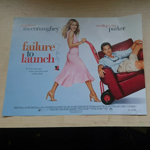 ORIGINAL FAILURE TO Launch Cinema Poster Mini Quad 16" x 12" £10.00 ...