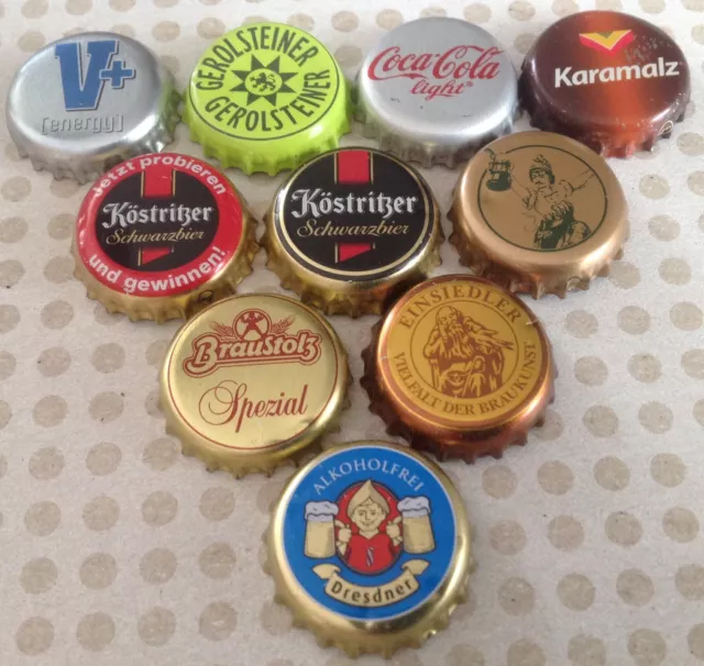 10x verschiedene Kronkorken aus Deutschland - Crown/Bottle caps - No.5