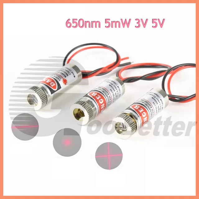 DIODO LASER 5 mW rosso 650 nm laser a punti laser a croce laser a linee
