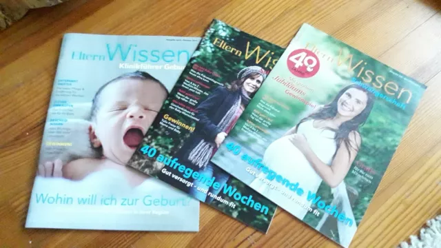 Drei Ausgaben von Eltern WISSEN Journal Zeitschrift Ratgeber 3 Stück