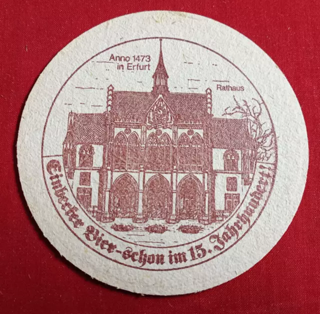 Bierdeckel Brauerei Einbecker Bier Einbeck - Rathaus Erfurt