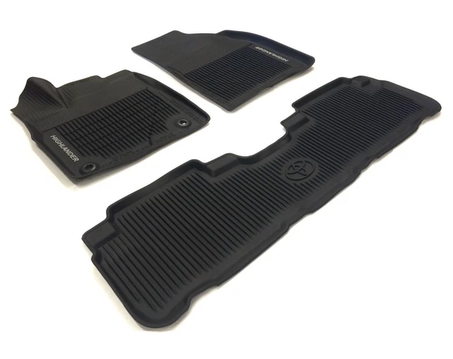 20152019 TOYOTA HIGHLANDER Floor Mats Rubber All Weather Genuine Oem