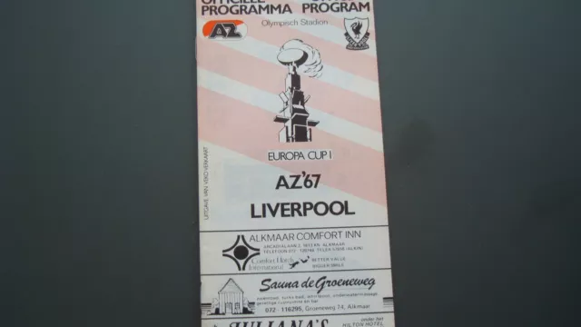 AZ'67 v LIVERPOOL OCTOBER 1981