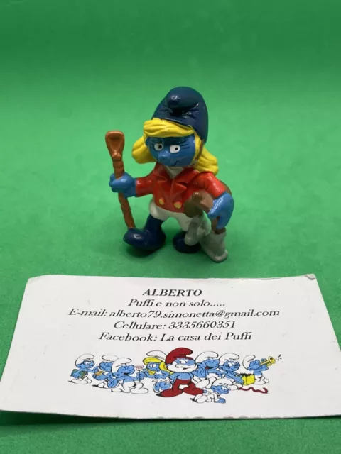 Puffi Smurfs Puffo Puffetta Cavallerizza Smurfetta Horsewoman Jockey 20433