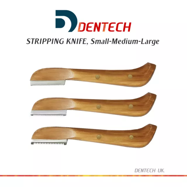 Stripping Knife Pet Hair Grooming Cat Dog Comb Cut & Style Fine Medium Coarse *3