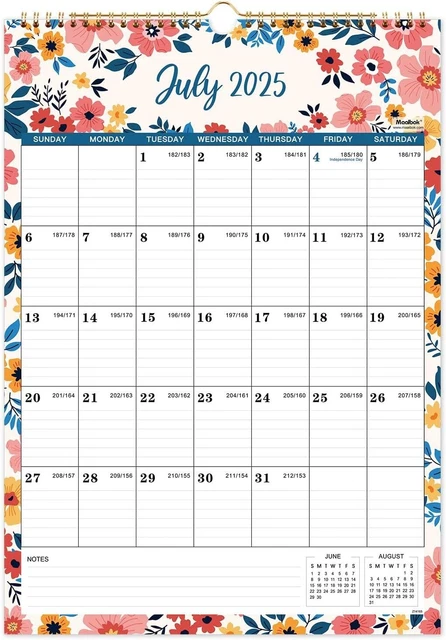 thumbnail image 2 of Wall Calendar 2025-2026 - 2025-2026 Calendar Wall From Jul. 2025 To Dec. 2026, 18 Monthly Calendar With Large Ruled Blocks And Julian Dates, Calendars For Easy Planning, 11.5''x14.75 2 of 13