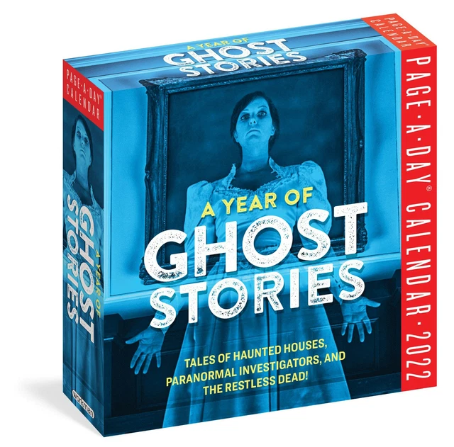 WORKMAN A YEAR of Ghost Stories PageADay Calendar 2022 w 4.25 PicClick