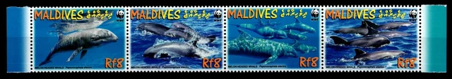 Malediven 4768-4771 postfrisch Viererstreifen Tiere #GW347