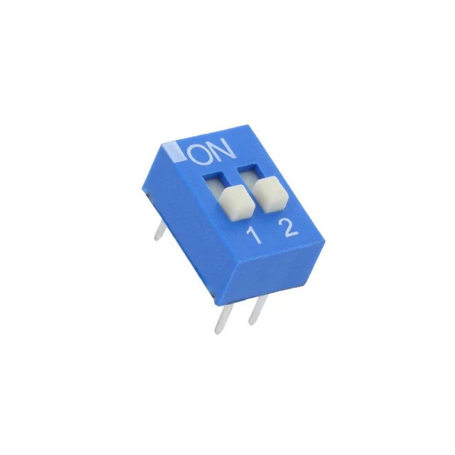 2X EDS102SZ Schalter: DIP-SWITCH Anzahl Sektionen: 2 OFF-ON 0,025A/24VDC ECE