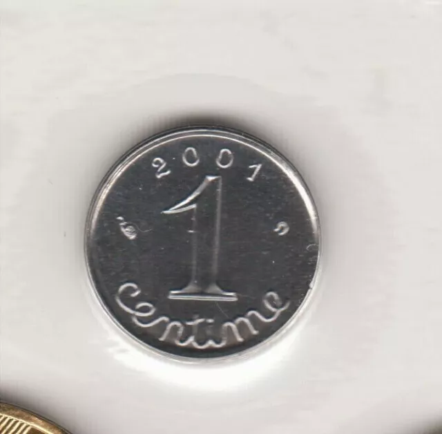 1 Centime 2001 Épi Bu Fdc Sous Scellé