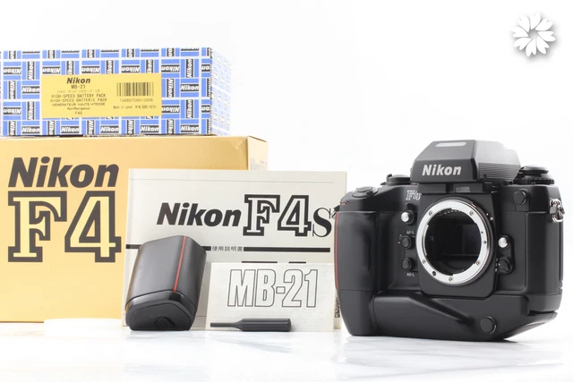 [Near MINT w/ BOX] Nikon F4S F4 Body 35mm SLR Film Camera MB-21 Black From JAPAN