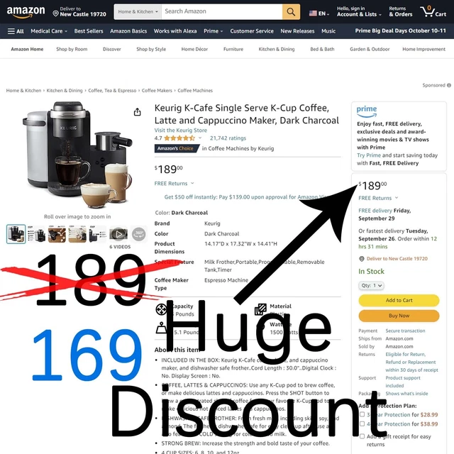 Keurig K-Cafe Single Serve K-Cup Coffee Maker, Latte Maker and Cappuccino Maker