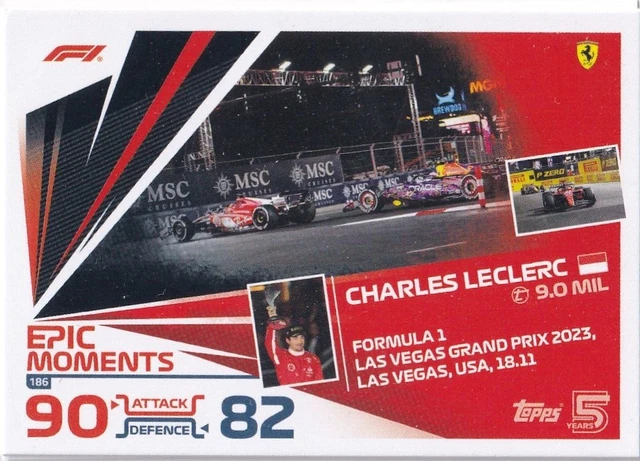 Lot Complet De 7 Cartes Topps Turbo Attax F1 2024 – Club Rose, édition UK, Rare !