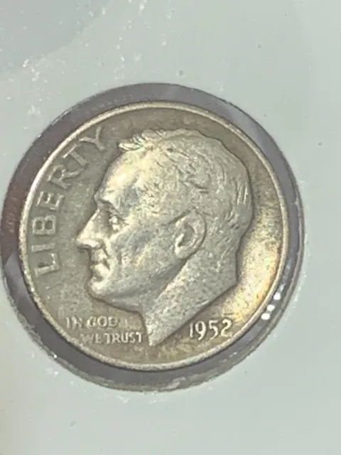 1952 D Roosevelt Dime from a nice collection some toning #1952921-D