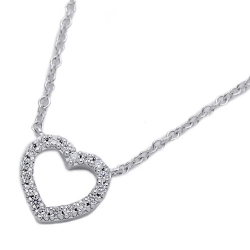 Tiffany & Co K18WG neckless Diamond   Pre-owned From Japan nonh 2/arukoo-cu nonh