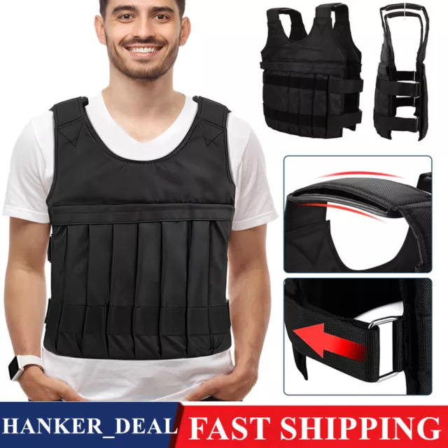 Weighted Vest 20KG/50KG Gym Running Fitness Sports Training Weight Loss Jacket