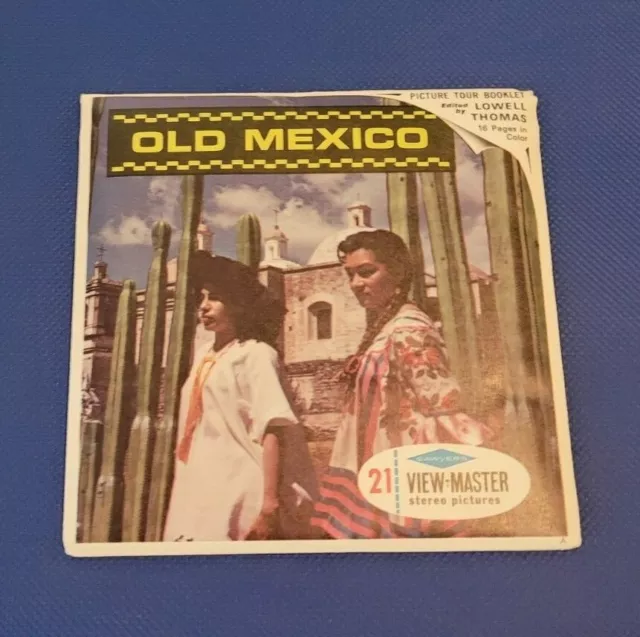 Sawyer's B006 Old Mexico Oaxaca Puebla Cuernavaca Taxco view-master Reels Packet