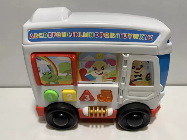 Fisher Price Laugh and Learn Learn Around Town Bus Good Used Condition