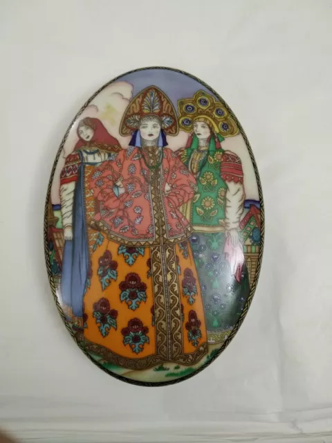 Heinrich/Villeroy Caja Porcelana Oval "Cuentos Rusas "