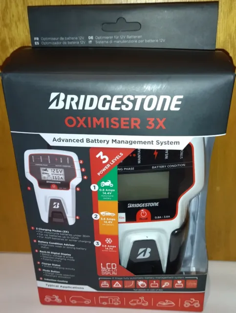 Bridgestone Oximiser 3X Batterieladegerät, NEU