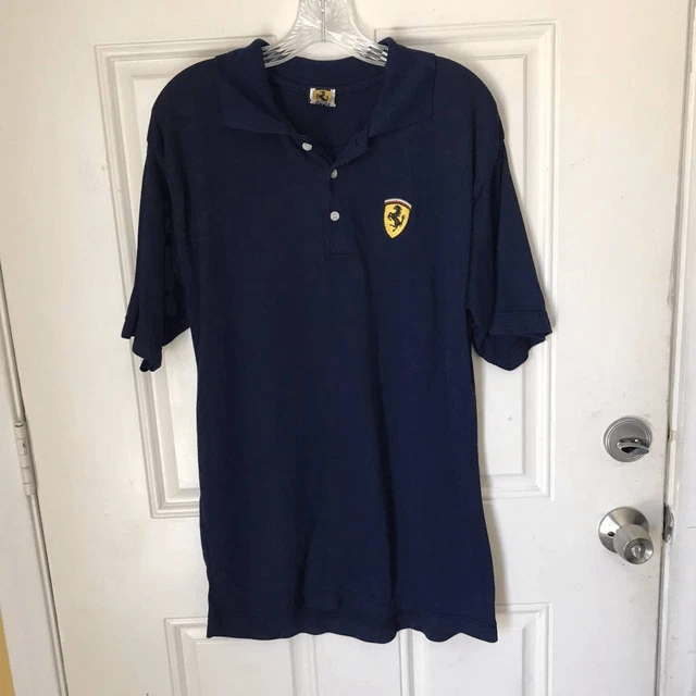 Vintage ferrari pit shirt polo large xl
