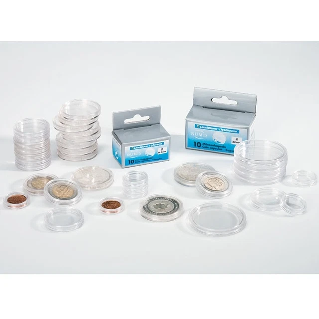 Lot De 10 Capsules Pour Pièces – Diamètre Intérieur 38 Mm, Acrylique Anti-rayures, Protection Optimale Pour Collection
