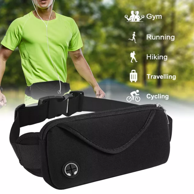 Running Bum Bag Fanny Pack Travel Waist Money Belt Zip Hiking Pouch Wallet Sport