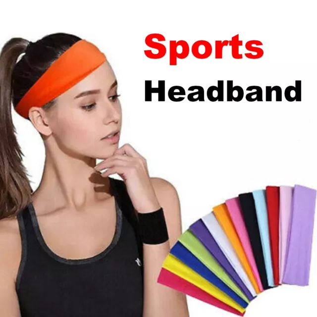 Sports Yoga Gym Stretch Cotton Headband Head Hair Band Sweatband Girls Women Kid
