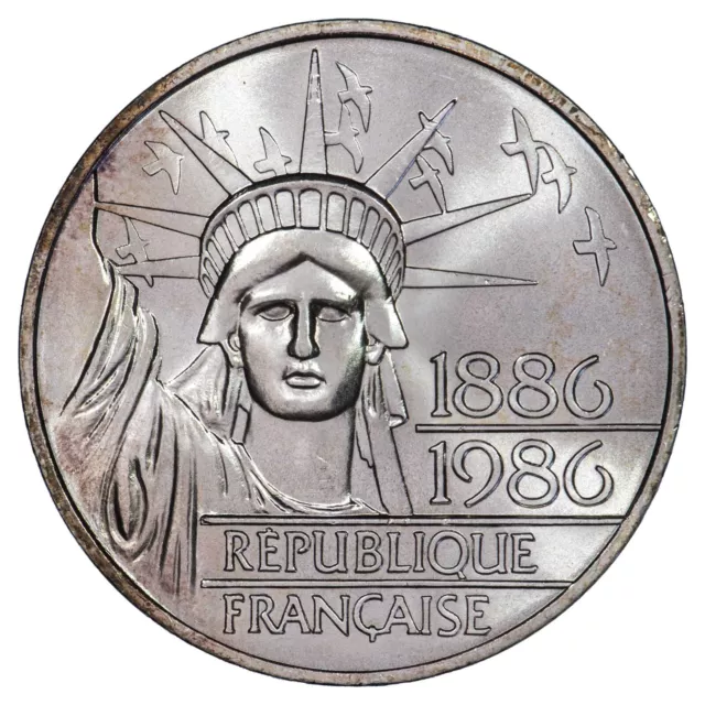 France 100 Francs 1986 Liberté MS Silver coin French