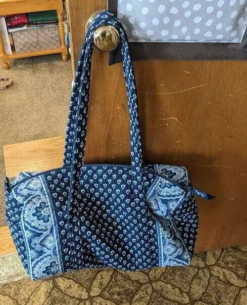 Vera Bradley Retired Pattern Nantucket Navy Small Duffel Bag