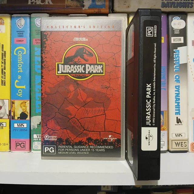 1993 JURASSIC PARK- Collectors Edition Vhs- Small Box Steven Spielberg ...